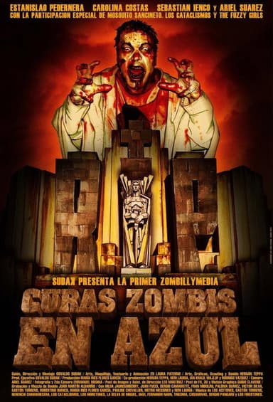 Curas zombis en Azul poster