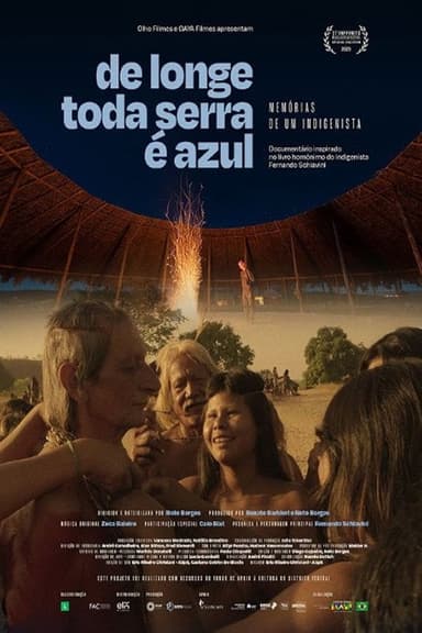 De longe toda serra é azul poster