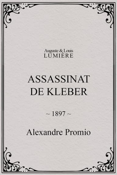 Assassinat de Kleber poster