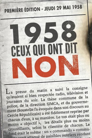 1958: Those Who Said No poster