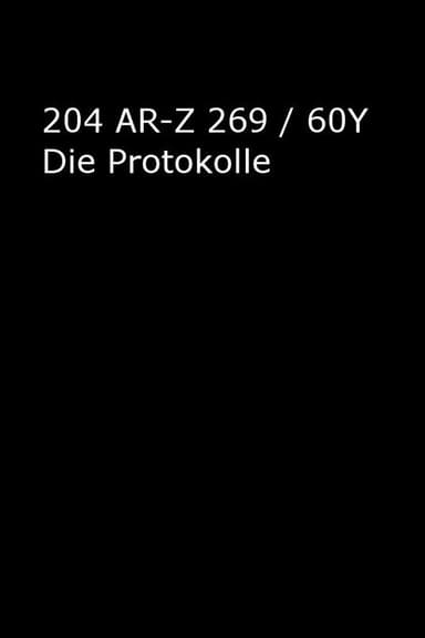 204 AR-Z 269 / 60Y Die Protokolle poster