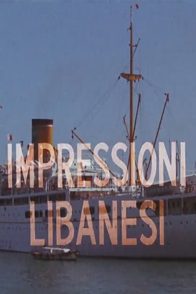 Impressioni libanesi poster