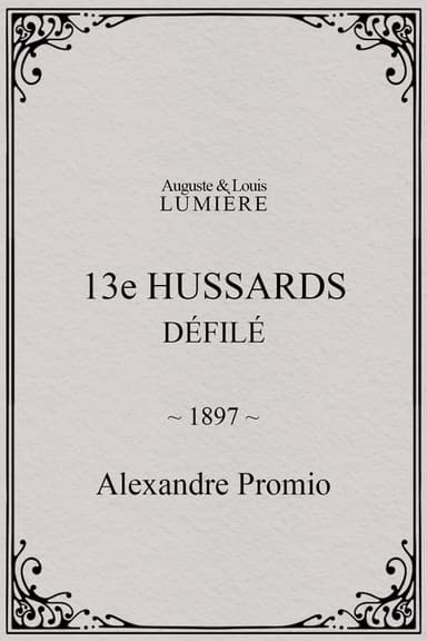 13e hussards : défilé poster