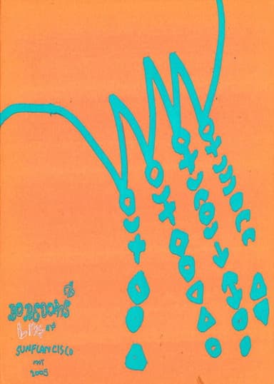 Boredoms - Live at Sunflancisco poster