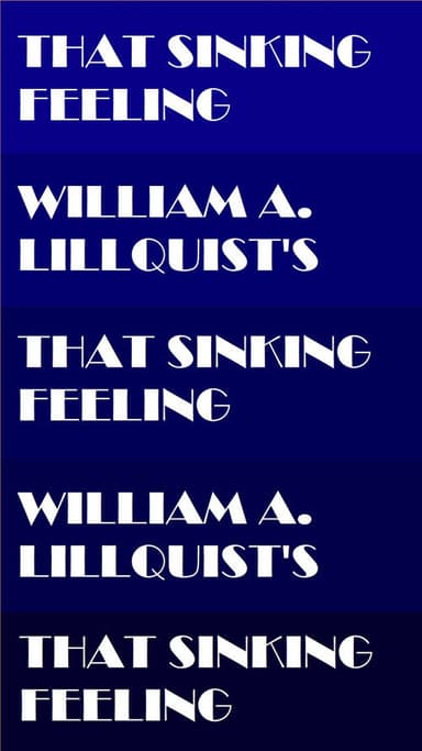 That Sinking Feeling poster