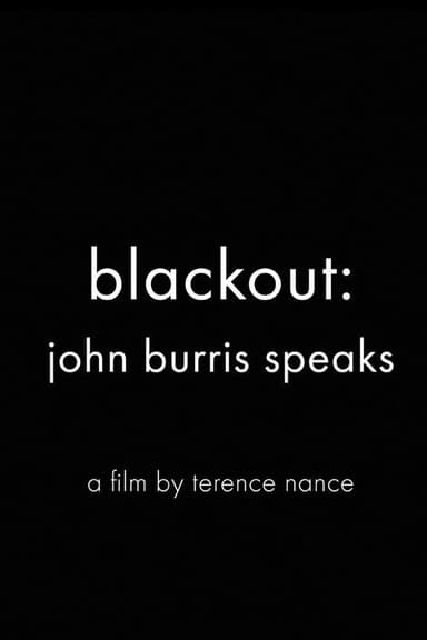 Blackout: John Burris Speaks poster