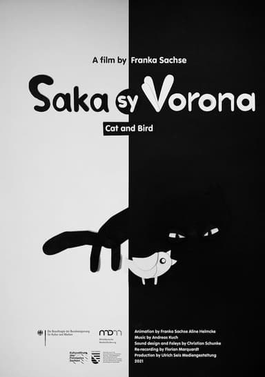 Cat and Bird poster