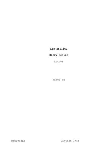 Lie-ability poster