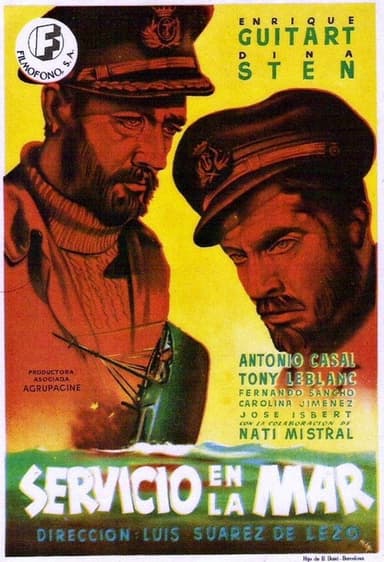 Servicio en la mar poster