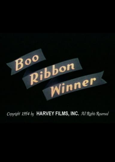 Boo Ribbon Winner poster