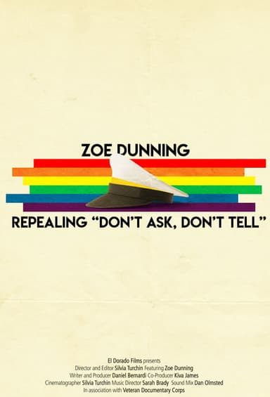 Zoe Dunning: Repealing "Don't Ask, Don't Tell" poster