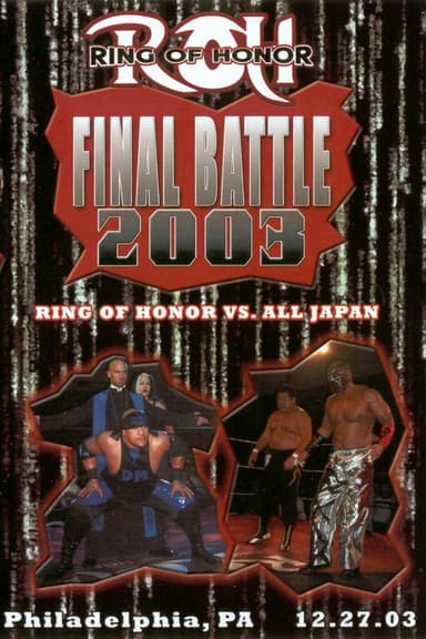 ROH Final Battle 2003 poster