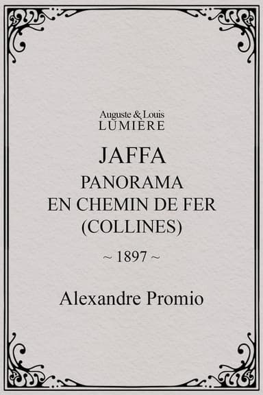 Jaffa : panorama en chemin de fer (collines) poster