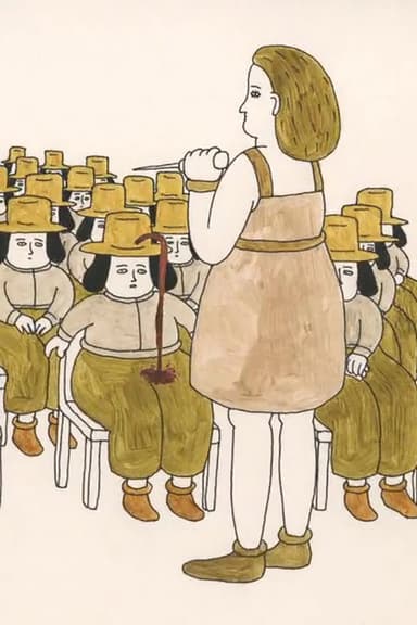 Small People with Hats poster