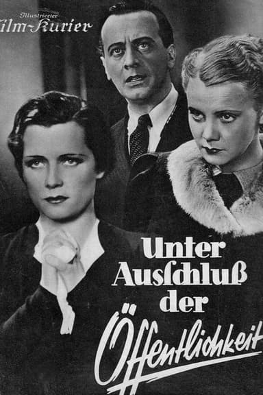 Unter Ausschluß der Öffentlichkeit poster