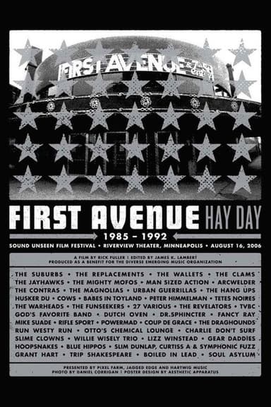 First Avenue Hayday: 1985-1992 poster
