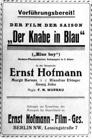 The Boy in Blue poster