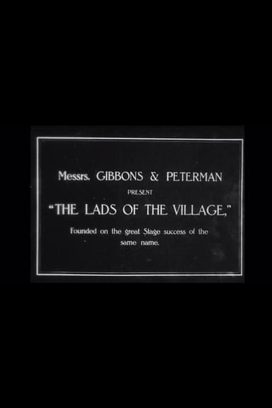 The Lads of the Village poster