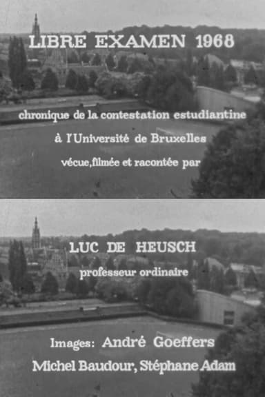 Libre examen 1968 poster