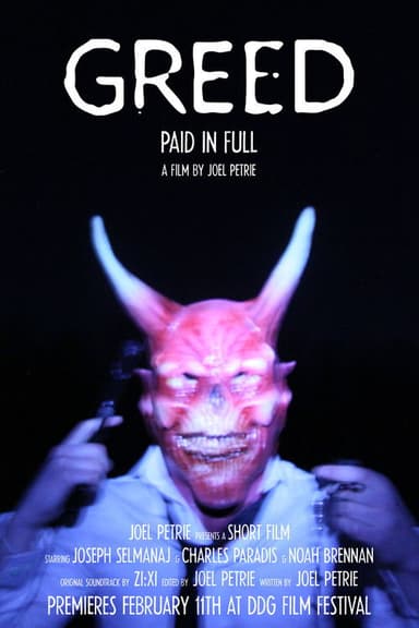 GREED poster
