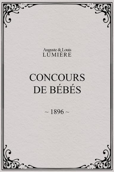 Concours de bébés poster