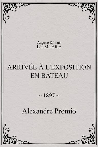 Arrivée à l'exposition en bateau poster