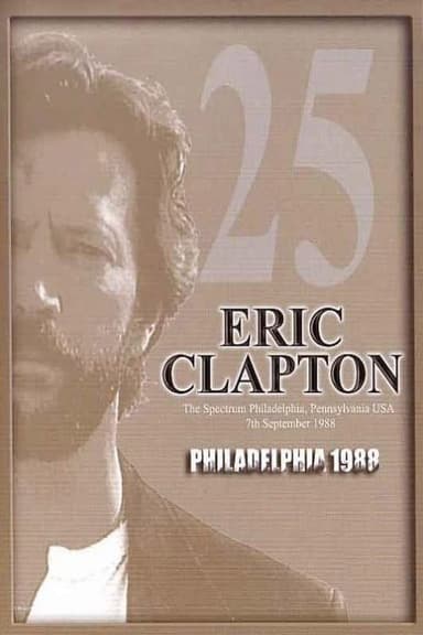 Eric Clapton: Philadelphia 1988 poster