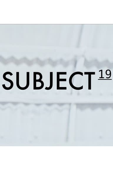 Subject 19 poster