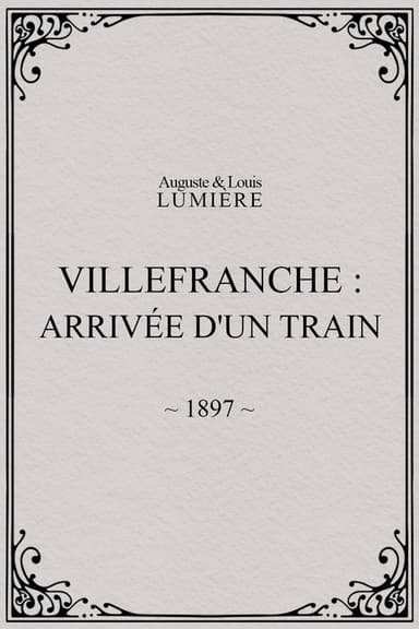 Villefranche : arrivée d'un train poster