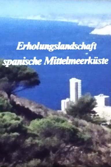 Erholungslandschaft spanische Mittelmeerküste poster