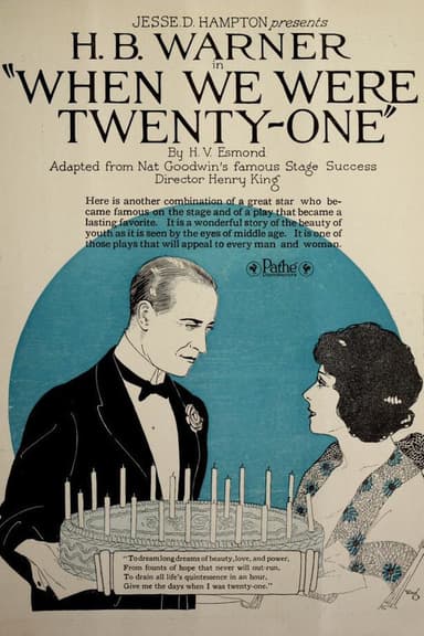 When We Were Twenty-One poster
