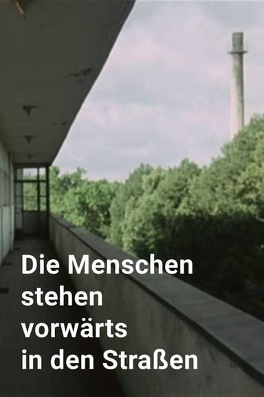 Die Menschen stehen vorwärts in den Straßen poster