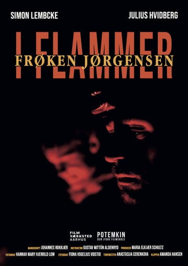 Frøken Jørgensen i flammer poster