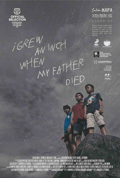 i grew an inch when my father died poster