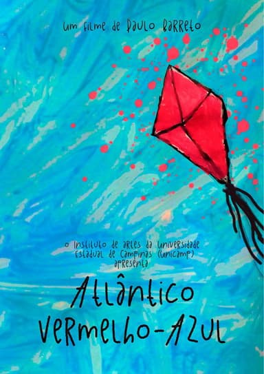 Atlântico vermelho-azul poster