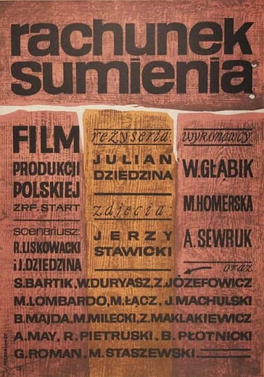 Rachunek sumienia poster