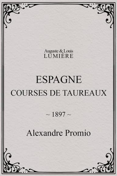 Espagne : courses de taureaux poster