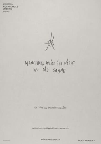 Sometimes i don't know where the sun poster