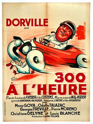 Trois cents à l'heure poster