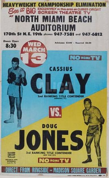 Cassius Clay vs. Doug Jones poster
