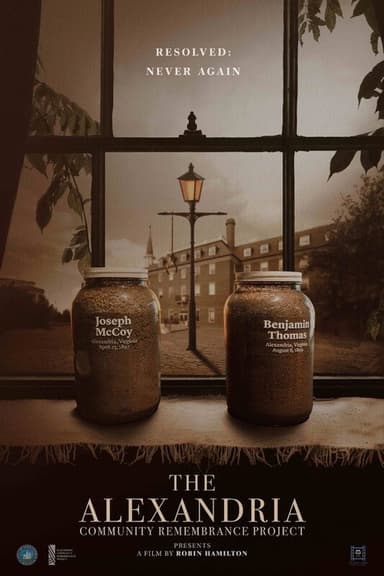 Resolved: Never Again. The Alexandria Community Remembrance Project poster