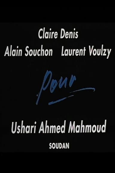 Pour Ushari Ahmed Mahmoud (Soudan) poster