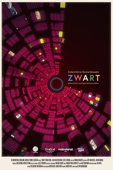 Zwart poster