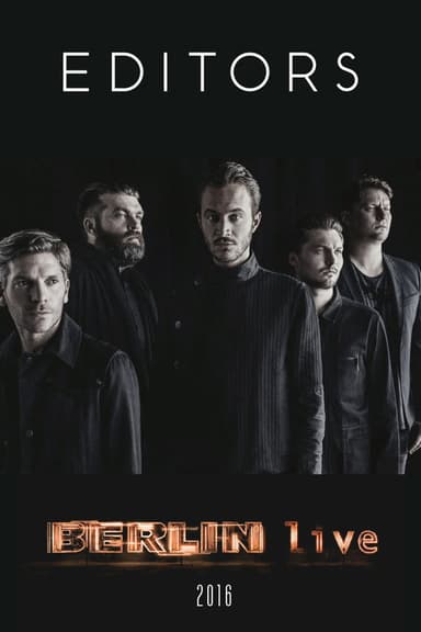 Editors - Berlin Live poster