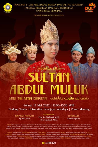 Sultan Abdul Muluk poster