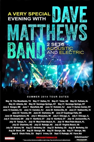Dave Matthews Band Live From Jacksonville Arena poster