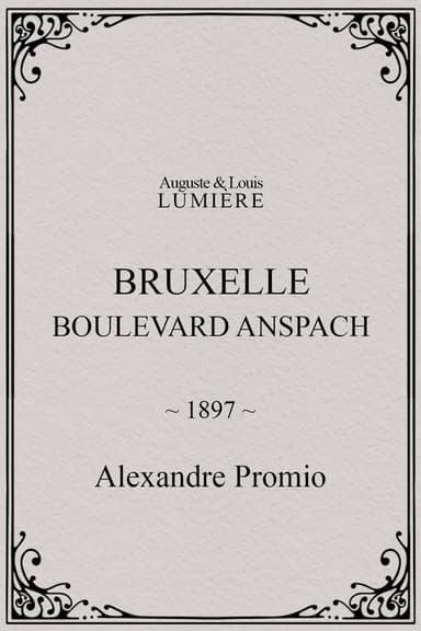 Bruxelles, Boulevard Anspach poster