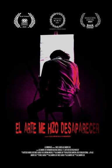 ART MADE ME DISAPPEAR poster