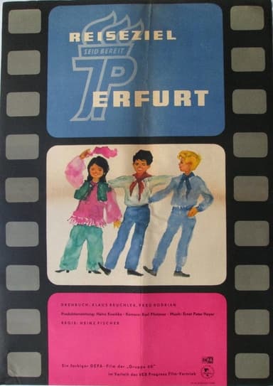 Reiseziel Erfurt poster