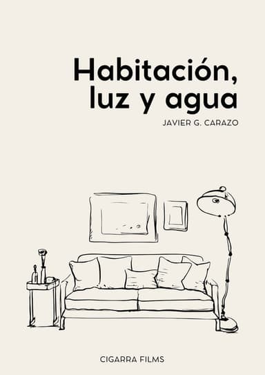 Habitación, luz y agua poster